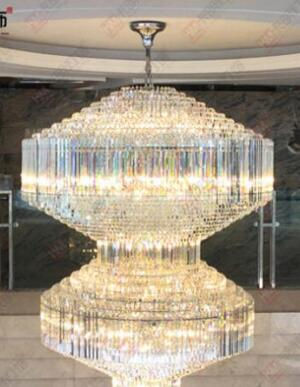 Thumbnail: Luxury Large Hotel Engineering Lights Villa Hall Crystal Lights Chandelier