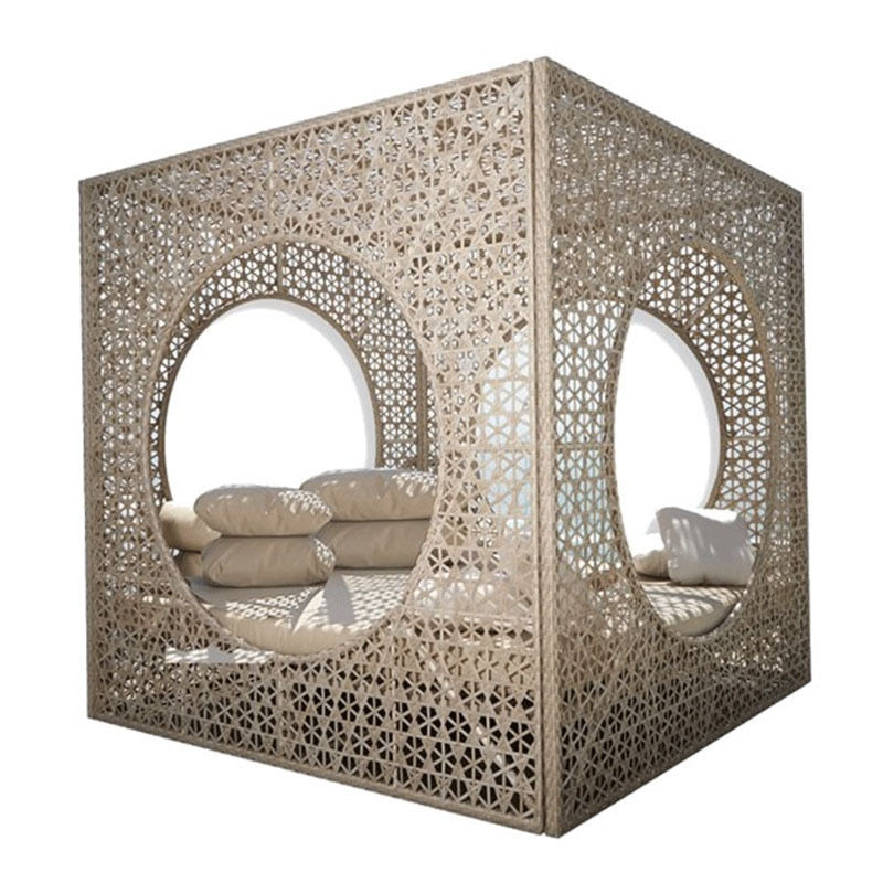 Thumbnail: Outdoor Rattan Bed Sofa Garden Courtyard Balcony  Lounge Chair Leisure
