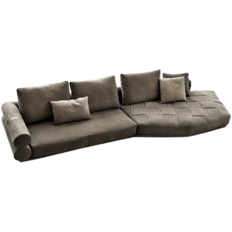 Thumbnail: Italian Longhi Sofa Italian Light Luxury Post-Modern Imported Frosted Leather