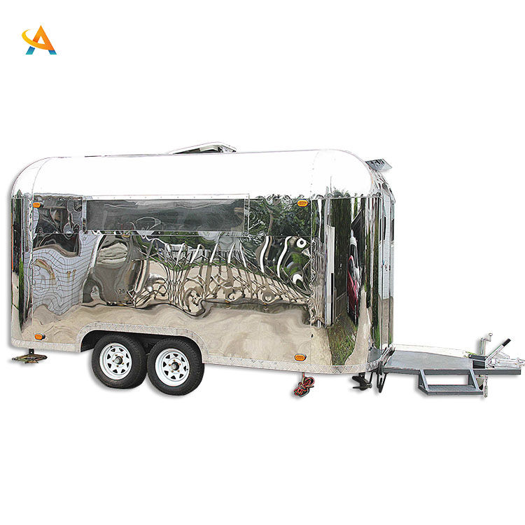 Thumbnail: Fast Food Truck Coffee Caravan Cart Mobile Pizza Trailer Foodtruck for Sale