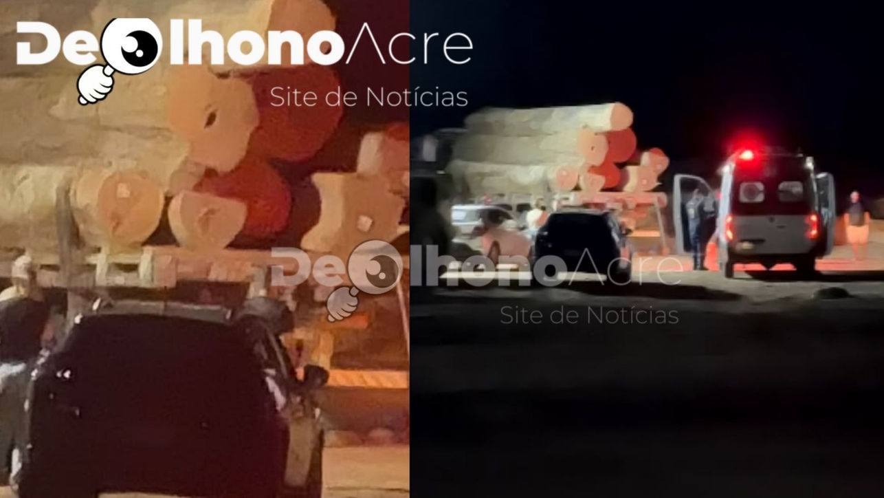 Caminhoneiro morre esmagado por tora de madeira durante descarga em madeireira de Rio Branco