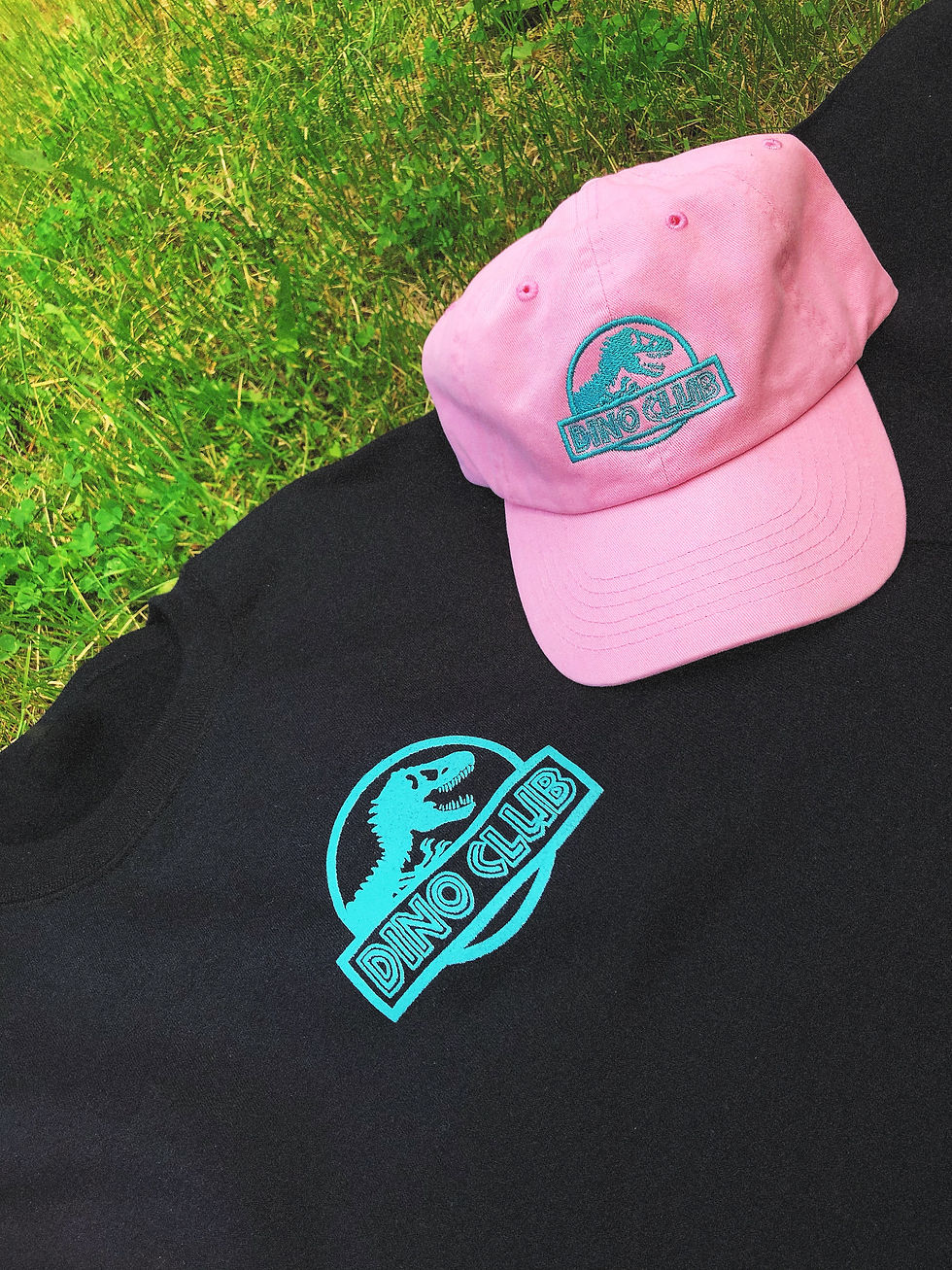 Miniature : CASQUETTE ROSE BRODÉE - DINO CLUB