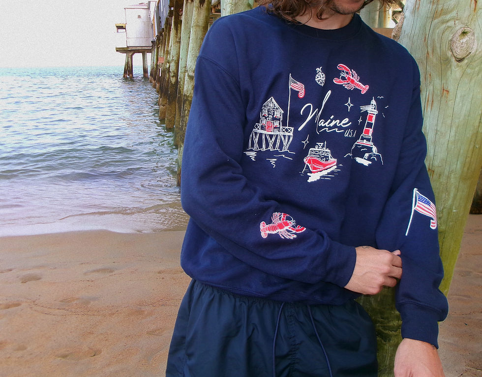 Miniature : CREWNECK - MAINE U.S.A.