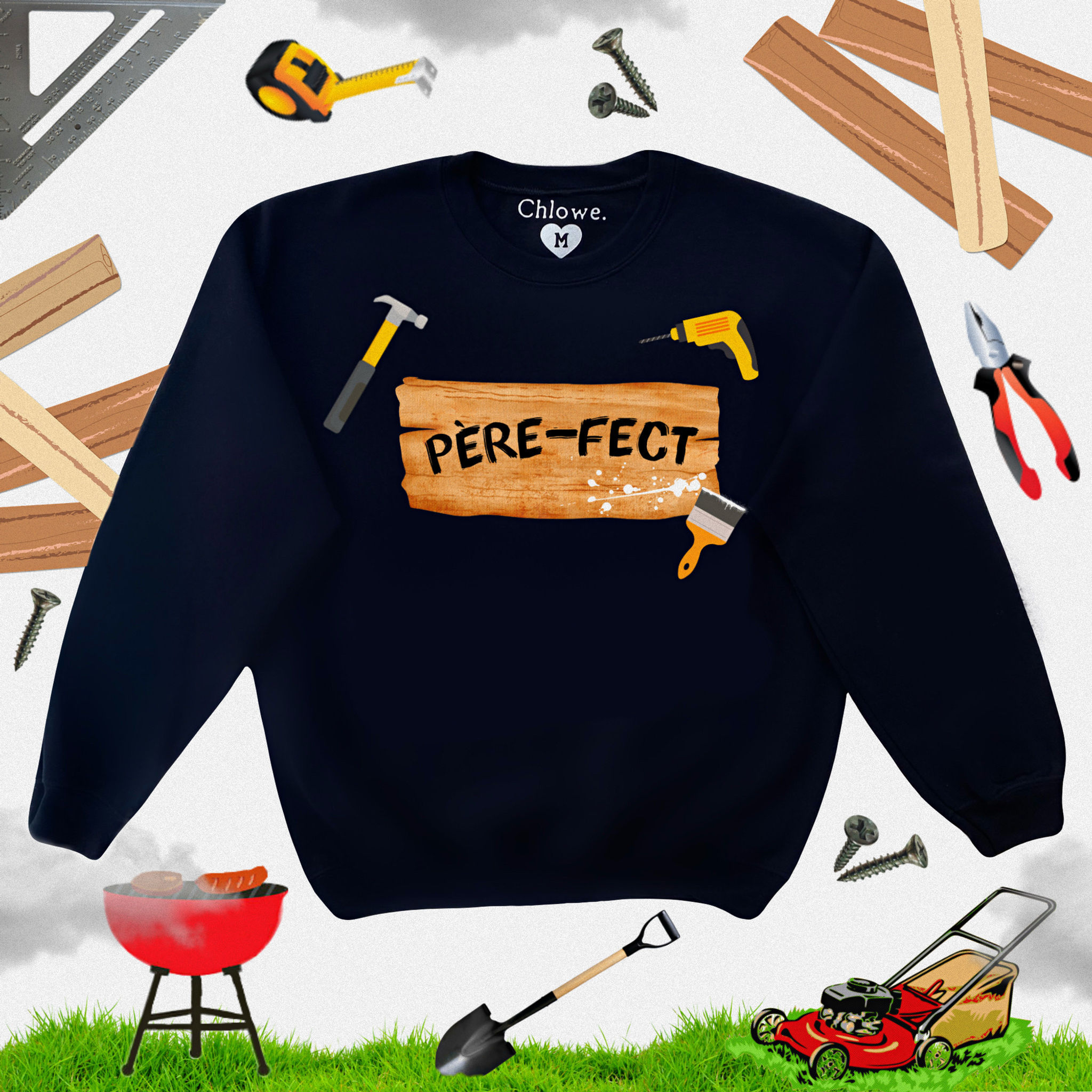 PÈRE-FECT ♡ CREWNECK, T-SHIRT