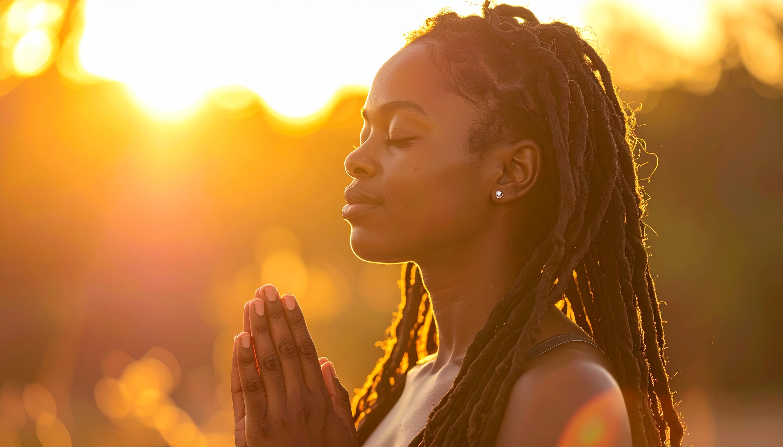Firefly_photorealistic, cinematic portrait of a beautiful Black woman with long locs stand