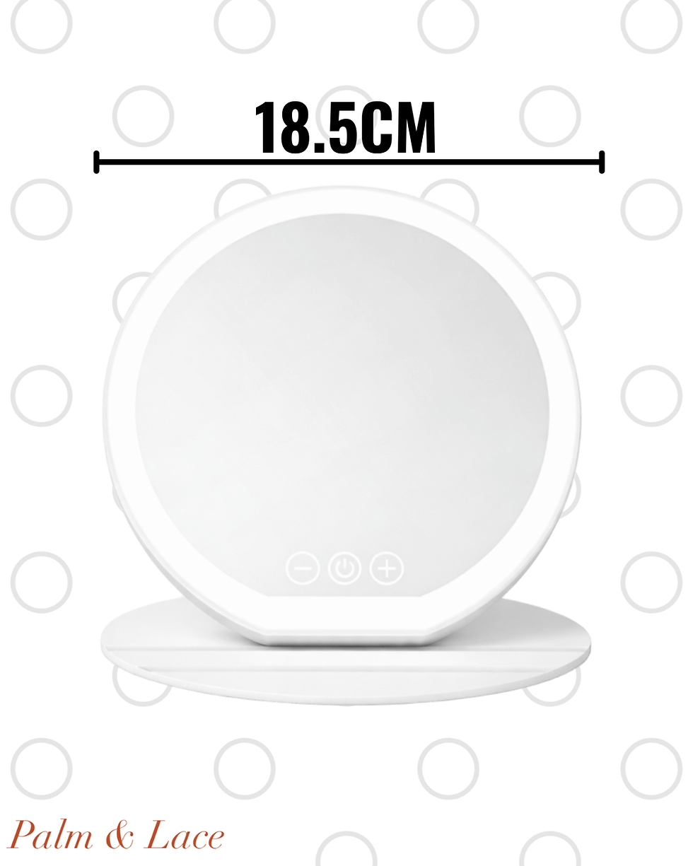 Thumbnail: Palm & Lace ™ 3 Color LED Makeup Mirror Dimmable with Touch Screen 