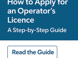 Guide 1. How to apply for an Operators Licence