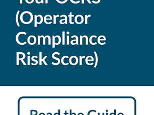 Guide 4 : How to Manage Your OCRS (Operator Compliance Risk Score)
