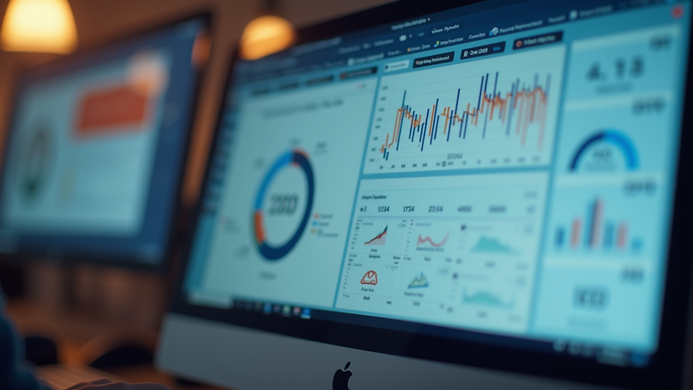 Close-up view of a computer screen showing a transport compliance dashboard