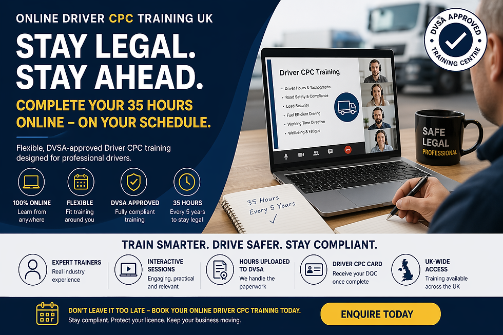 Online Driver CPC Training UK: The Complete Guide for Professional Drivers (2026)
