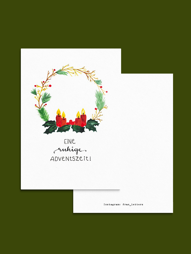 Miniaturbild: Produkt: Postkarte Eine ruhige Adventszeit