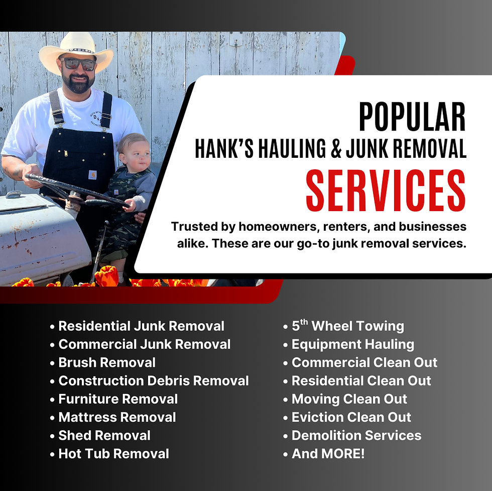 Hank's Hauling and Junk Removal services, Hank's Hauling, junk removal, King's County junk removal, Pierce County Junk Removal, Thurston County Junk Removal, Spanaway Washington Junk Removal, Spanaway washington demolition services, junk removal near me, demolition services near me, Seattle washington, shoreline washington, Seatac washington, Federal Way Washington, Newcastle, Washington, family owned business, Locally operated, Residential Junk Removal, Commercial Junk Removal, Brush Removal, Construction Debris Removal, Furniture Removal, Mattress Removal, Shed Removal, Hot Tub Removal, Commercial Clean Out, Residential Clean Out, Moving Clean Out, Eviction Clean Out, Easy Access Junk Removal, Demolition Services, 5th wheel hauling, Sammamish, SeaTac, Seattle, Shoreline, Snoqualmie, Tukwila, Woodinville, Lacey, Olympia, Rainier, Tenino, Tumwater, Yelm, 98405, 98406, 98407, 98499, 98373, 98374, 98387, 98103, 98115, 98118, 98004, 98007, 98031, 98032, 98056, 98058, 98023, 98501, 98502,