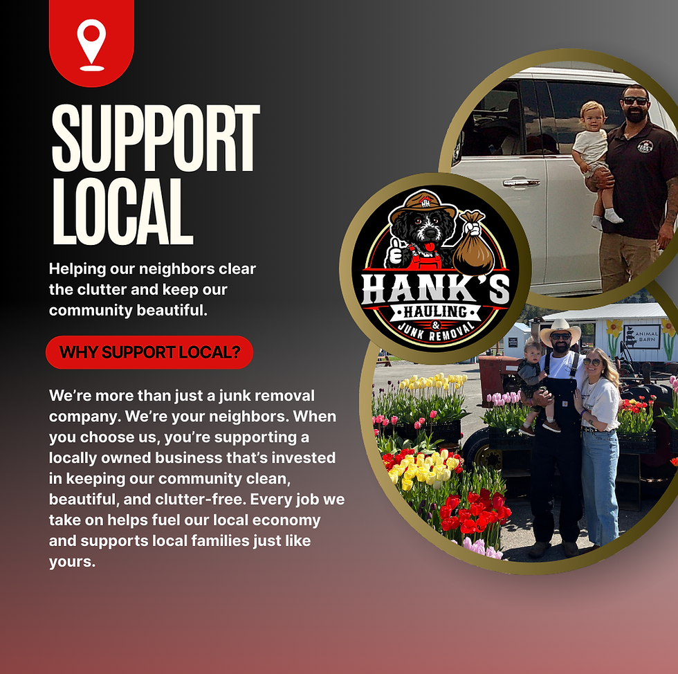 Hank's Hauling and Junk Removal services, Hank's Hauling, junk removal, King's County junk removal, Pierce County Junk Removal, Thurston County Junk Removal, Spanaway Washington Junk Removal, Spanaway washington demolition services, junk removal near me, demolition services near me, Seattle washington, shoreline washington, Seatac washington, Federal Way Washington, Newcastle, Washington, family owned business, Locally operated, Residential Junk Removal, Commercial Junk Removal, Brush Removal, Construction Debris Removal, Furniture Removal, Mattress Removal, Shed Removal, Hot Tub Removal, Commercial Clean Out, Residential Clean Out, Moving Clean Out, Eviction Clean Out, Easy Access Junk Removal, Demolition Services, 5th wheel hauling, Sammamish, SeaTac, Seattle, Shoreline, Snoqualmie, Tukwila, Woodinville, Lacey, Olympia, Rainier, Tenino, Tumwater, Yelm, 98405, 98406, 98407, 98499, 98373, 98374, 98387, 98103, 98115, 98118, 98004, 98007, 98031, 98032, 98056, 98058, 98023, 98501, 98502,