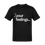 Thumbnail: Stick Man Fuck Your Feelings T-shirt in black – flat lay product image on plain background.