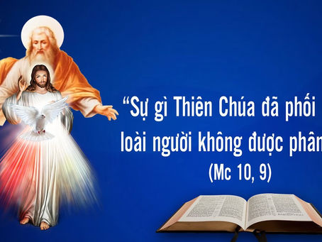 THỨ SÁU TUẦN VII THƯỜNG NIÊN (Mc 10:1-12) - LỜI CHÚA CHO MỌI NGƯỜI