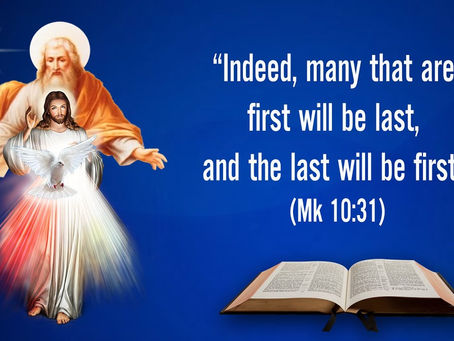 TUESDAY OF THE EIGHT WEEK IN ORDINARY TIME - Mk 10:28-31 - THE WORD OF GOD FOR EVERYONE
