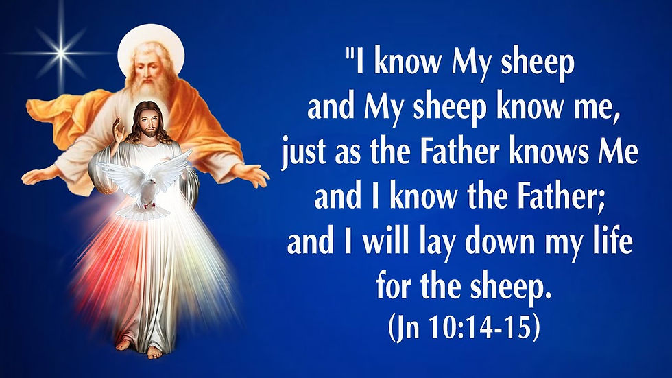 FOURTH SUNDAY OF EASTER - Jn 10:11-18 - THE WORD OF GOD FOR EVEYONE