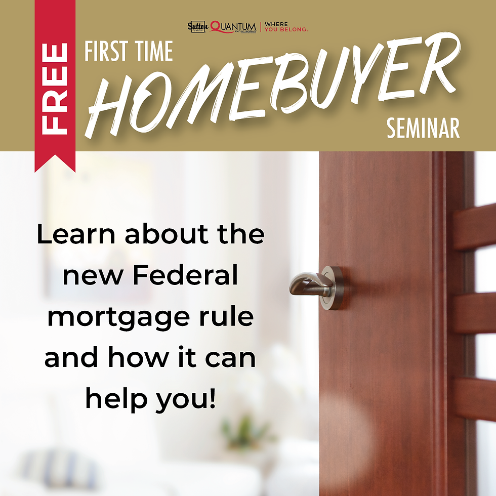 Free First Time Homebuyer Seminar