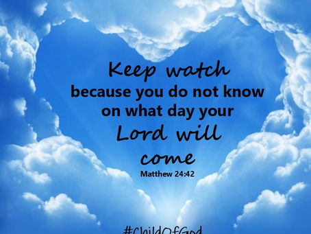 Matthew 24:42 | Keep watch