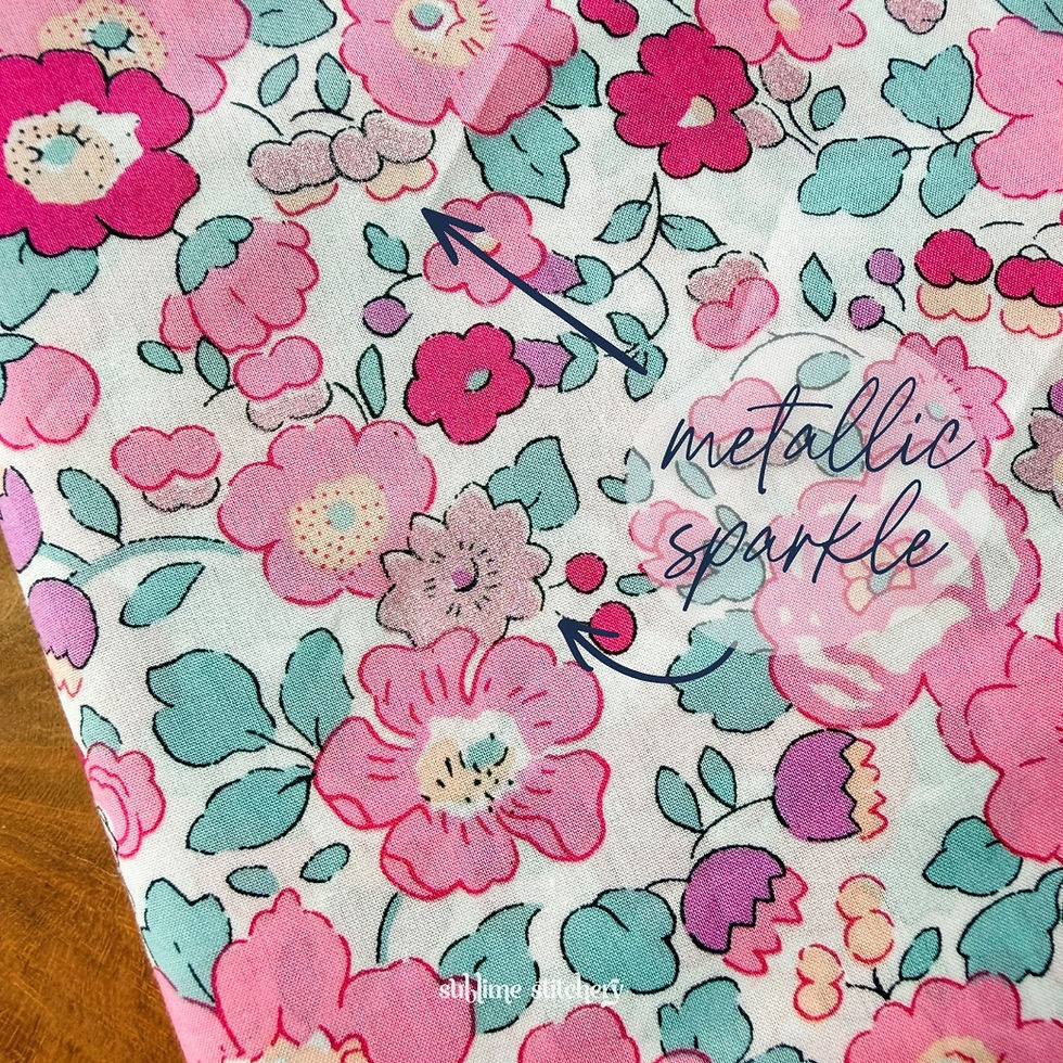 Thumbnail: Betsy Metallics Tana Lawn™ Cotton by Liberty Fabrics