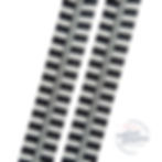 Zebra Stripes #5 Silver Nylon Coil Zipper Tape