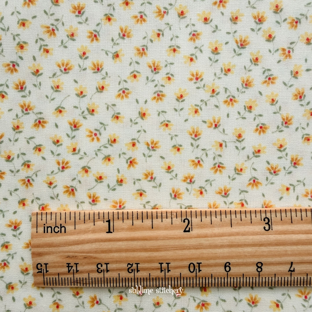 Petite Fleur in Yellow (by Sevenberry Fabrics)