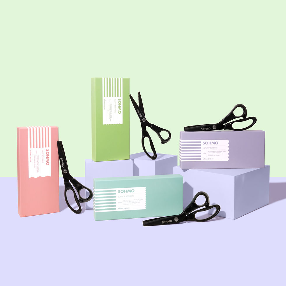 SOHMO Decorative Scissors Bundle - All Four Designs, Complete Set