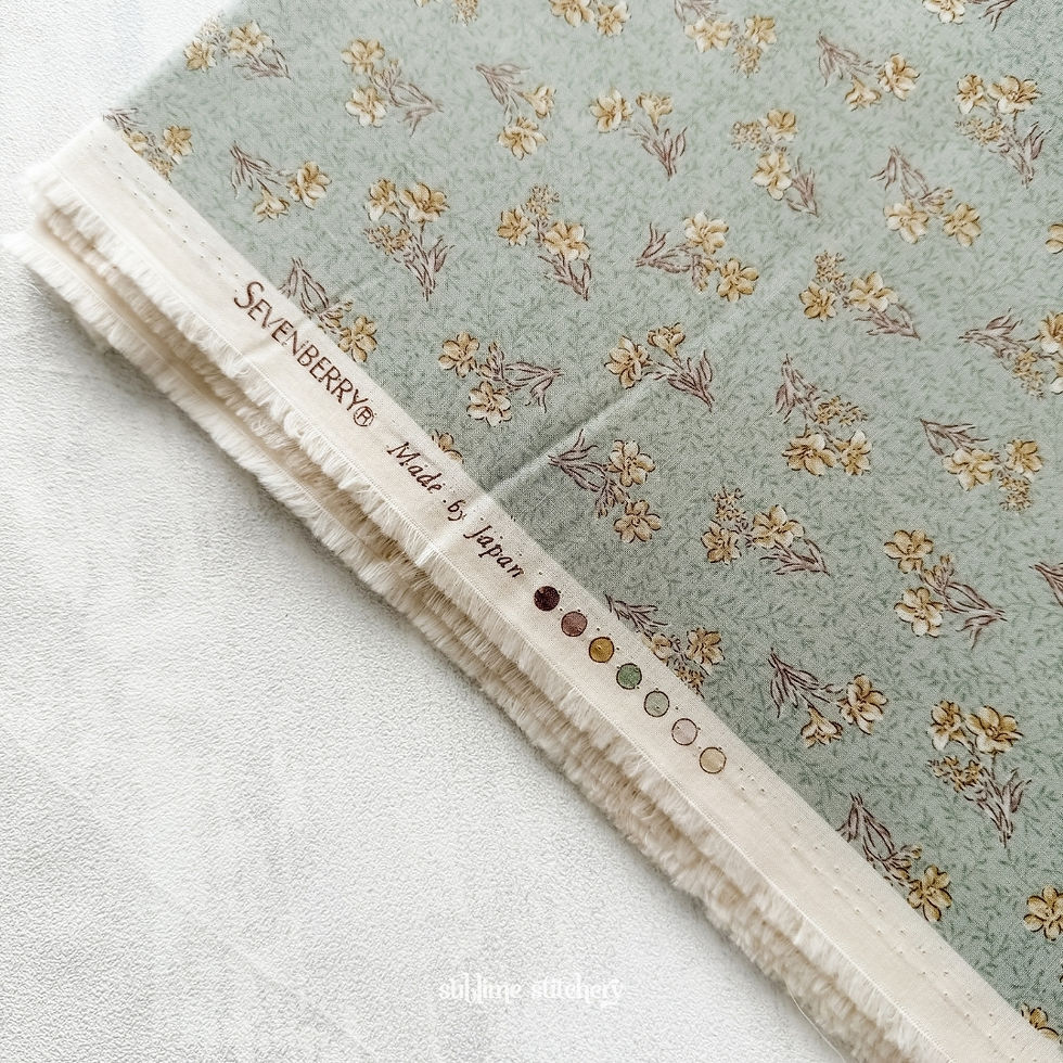 Freesia in Sage | Nostalgia Collection (by Sevenberry Fabrics)