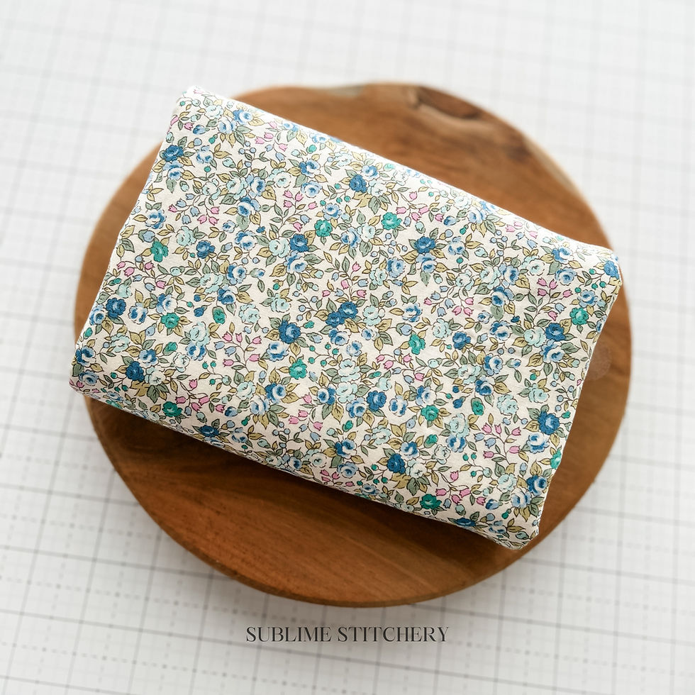 Vintage Bouquet in Blue - by Sevenberry Fabrics