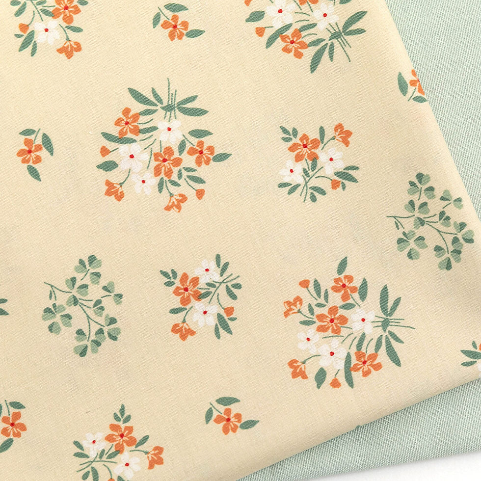 Thumbnail: Wind Flower - Cotton Fabric