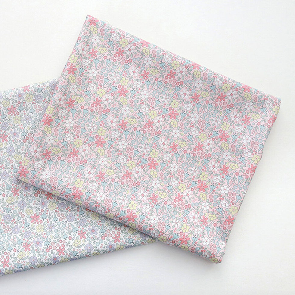 Thumbnail: Bebe Flora Organic Cotton Fabric - Pink