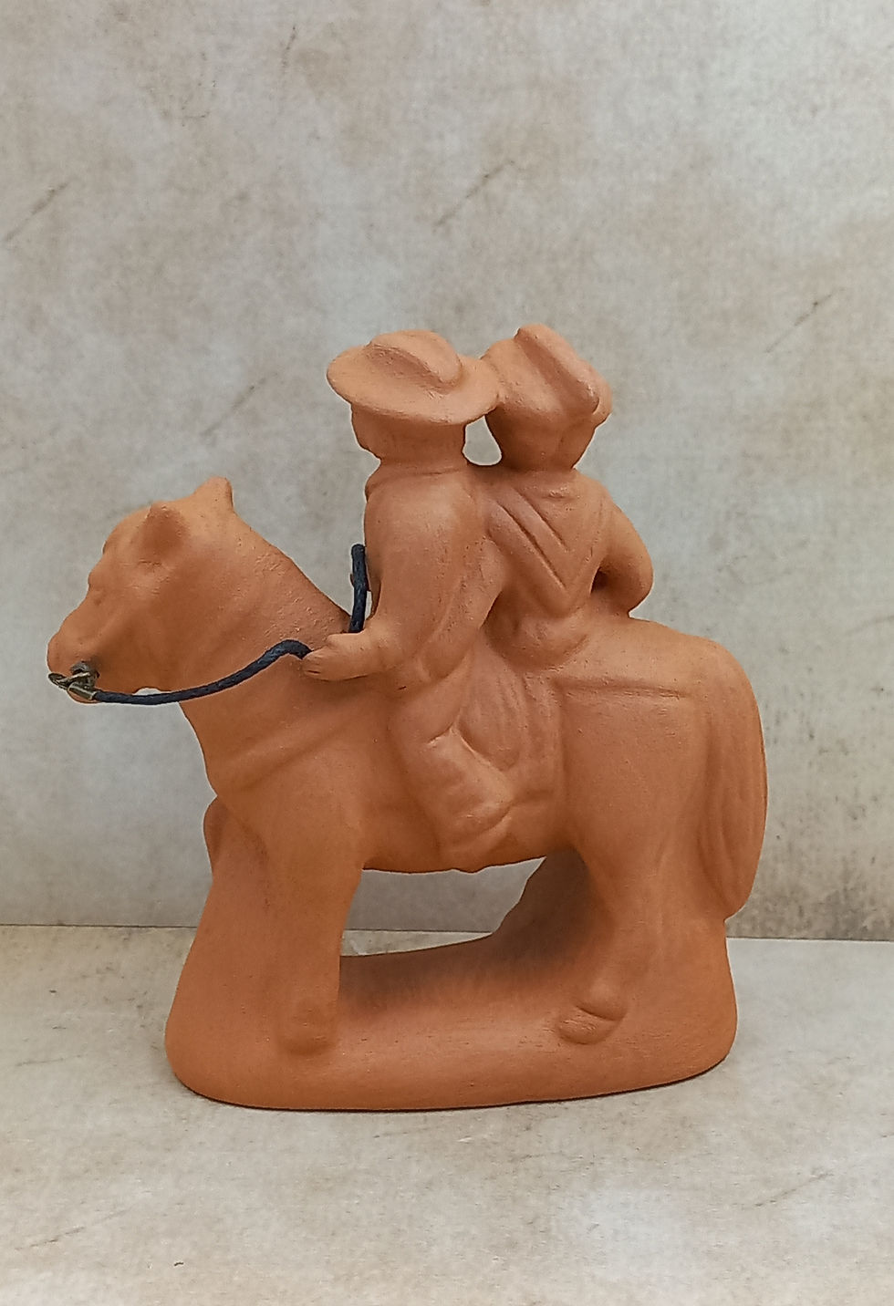 Miniature : Arlésienne et gardian à cheval