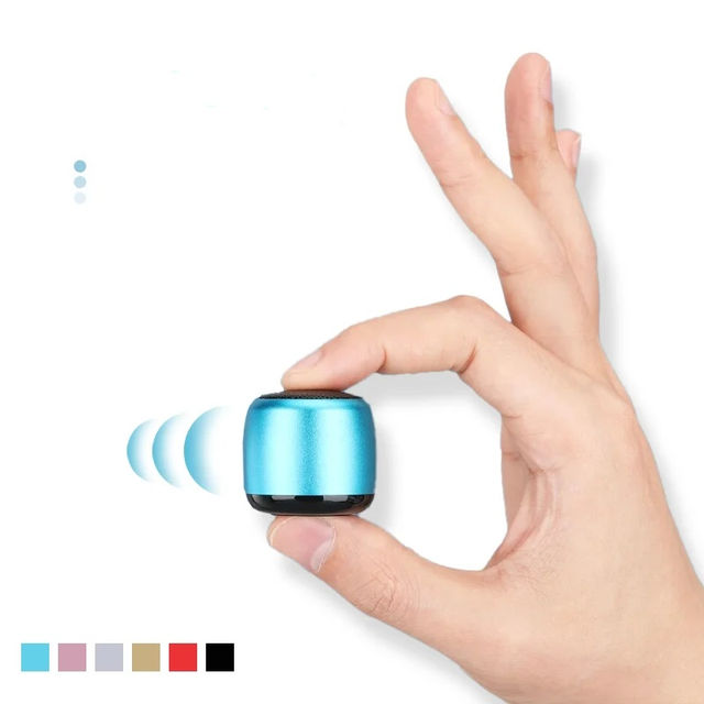 Caixa de Som Bluetooth Mini Corpo de Aço
