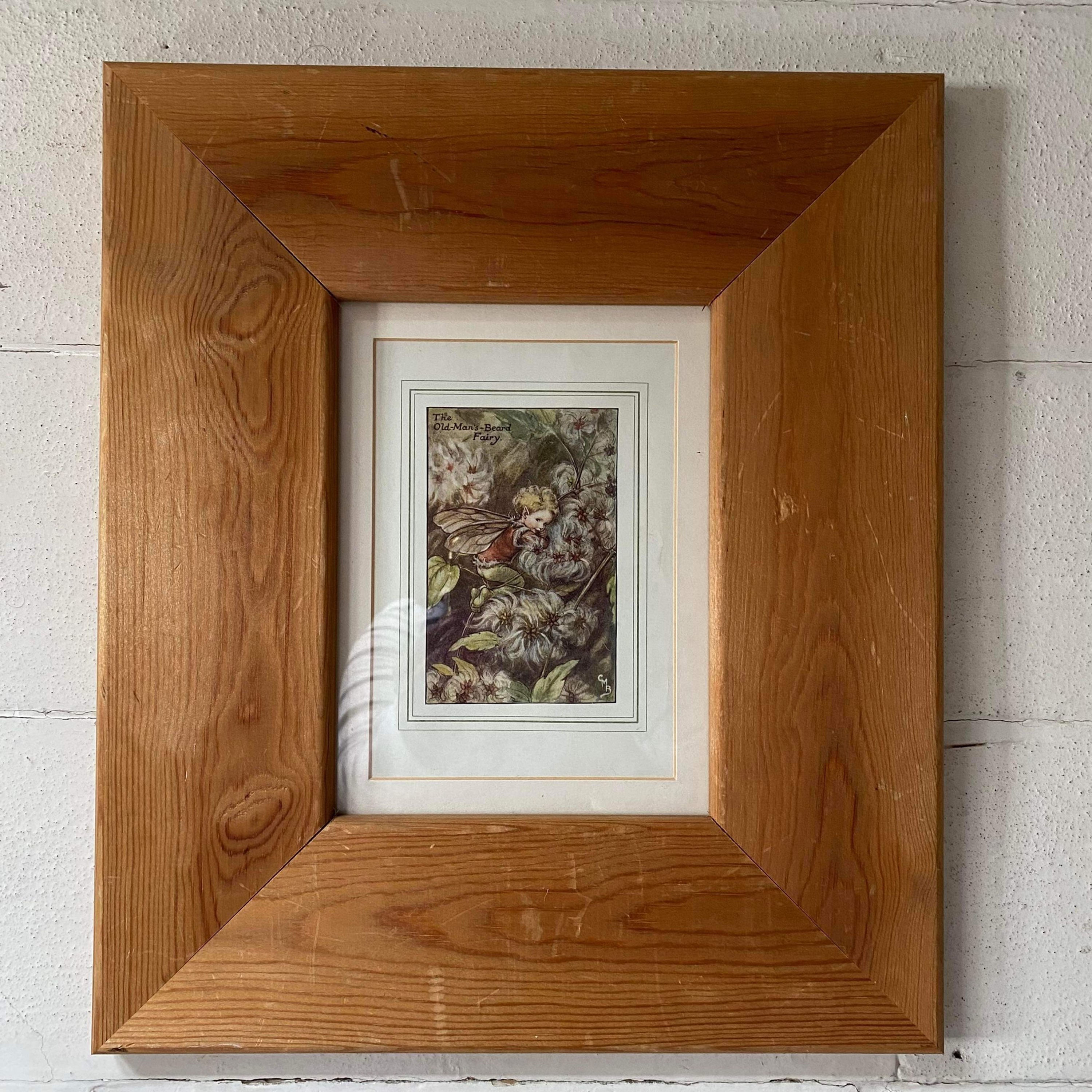 Wooden framed fairy picture