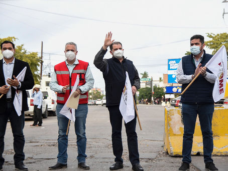 Con inversión de 2.7 mdp inicia rehabilitación de pavimento en calle Zaragoza frente al Mercado 