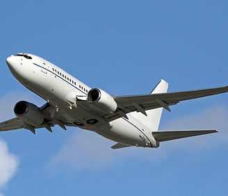 Narrow body BBJ takes off from the airport.jpg