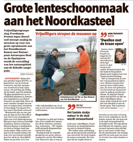 Grote lenteschoonmaak aan het Noordkasteel