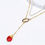 Thumbnail: Multi Layered Gold and Pearl - Gem Drop Necklace