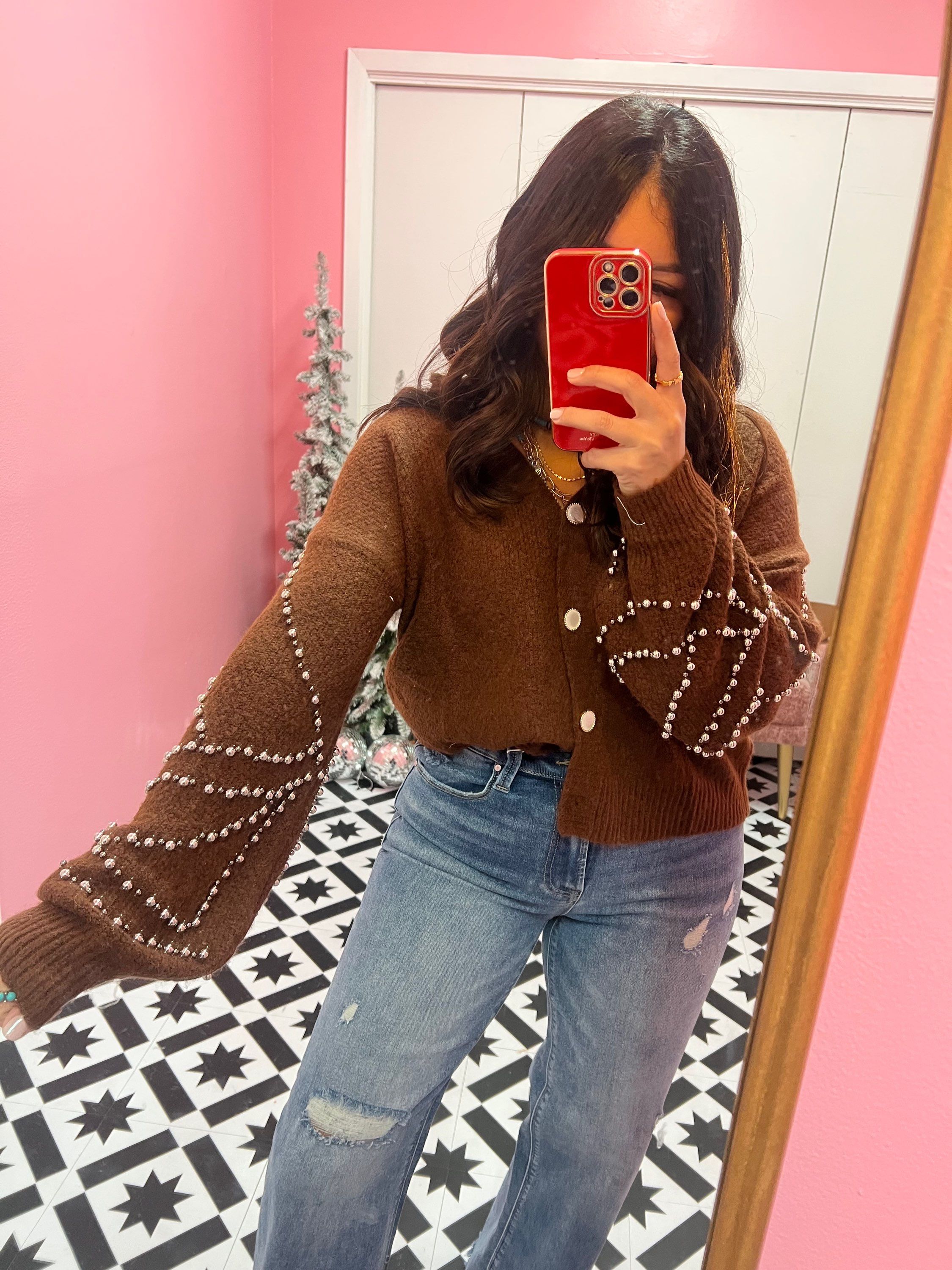 Gunmetal Pearl Cardi