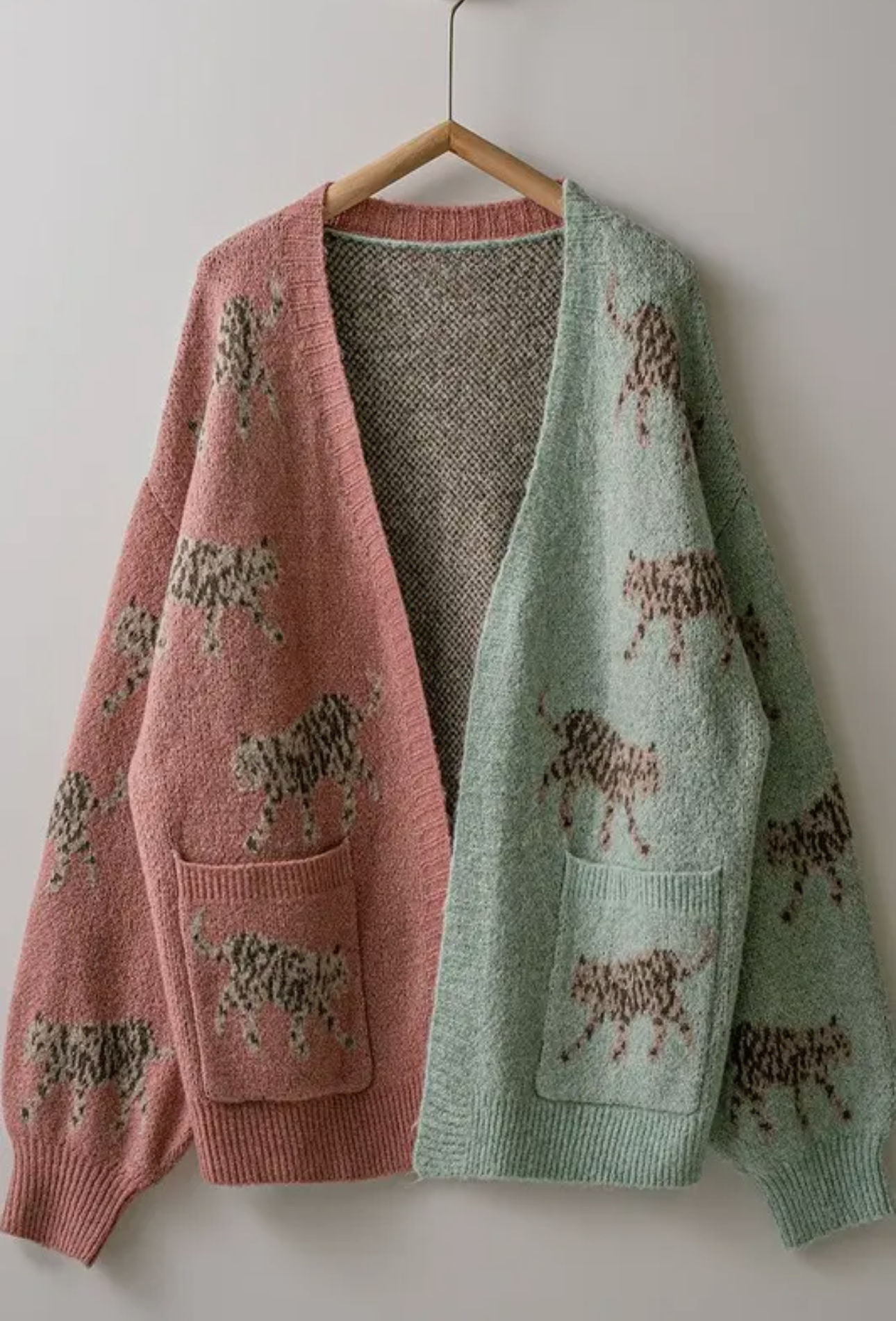 Color Block Leopard Cardi 