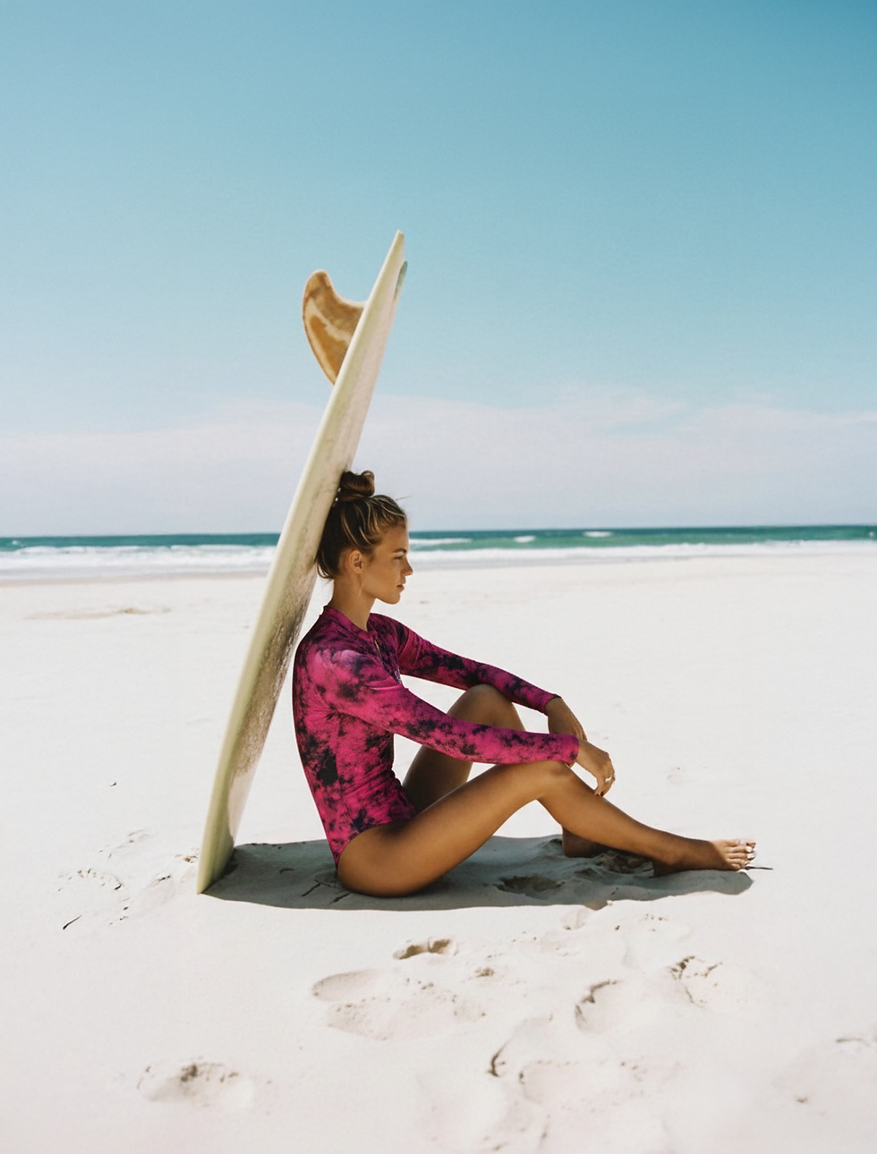 Thumbnail: Serena - Eco-friendly Surfsuit - Crushed Fuchsia