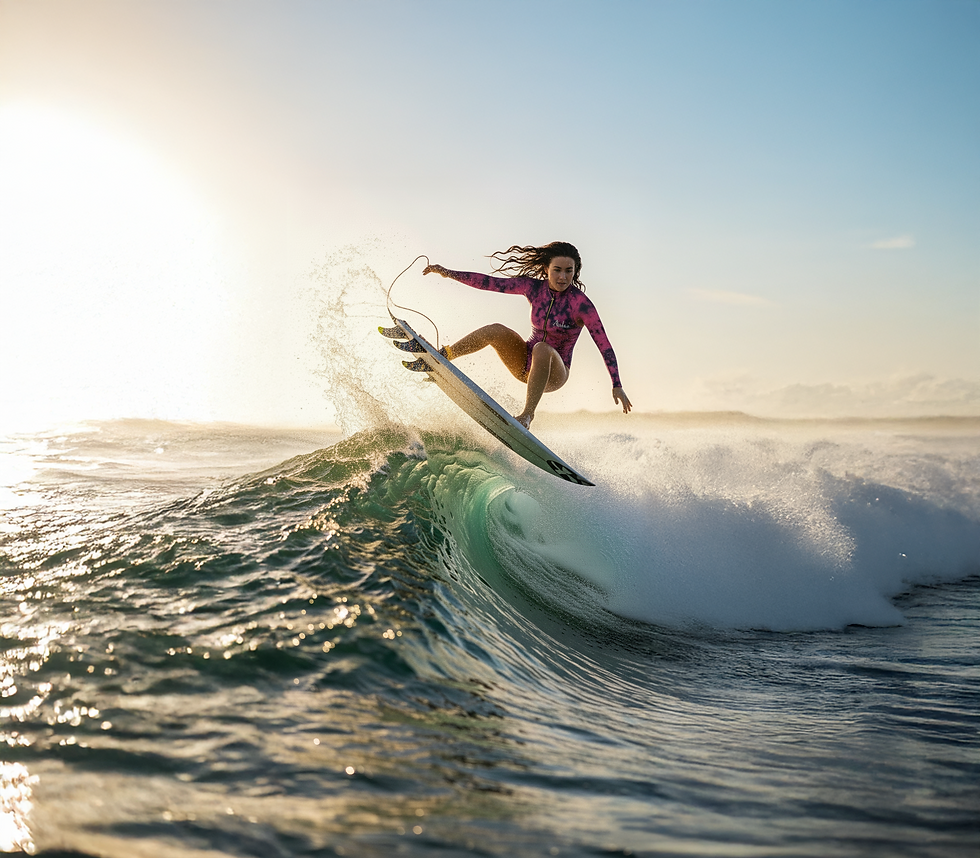 Thumbnail: Serena - Eco-friendly Surfsuit - Crushed Fuchsia