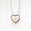Thumbnail: Eternal Rainbow Heart Necklace