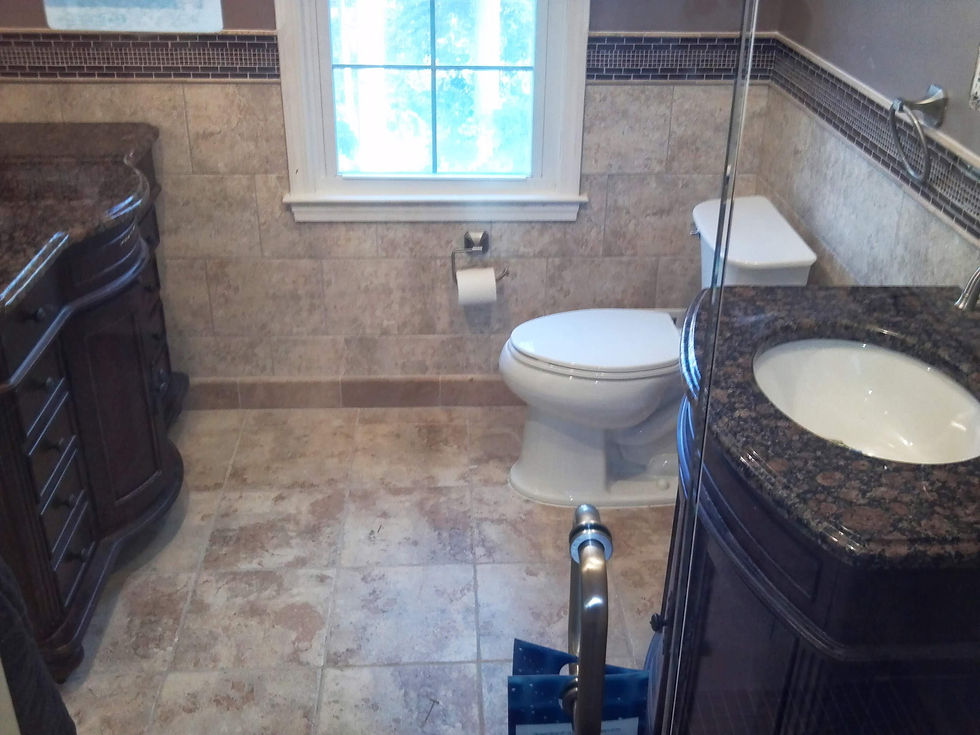 Bathroom remodel after