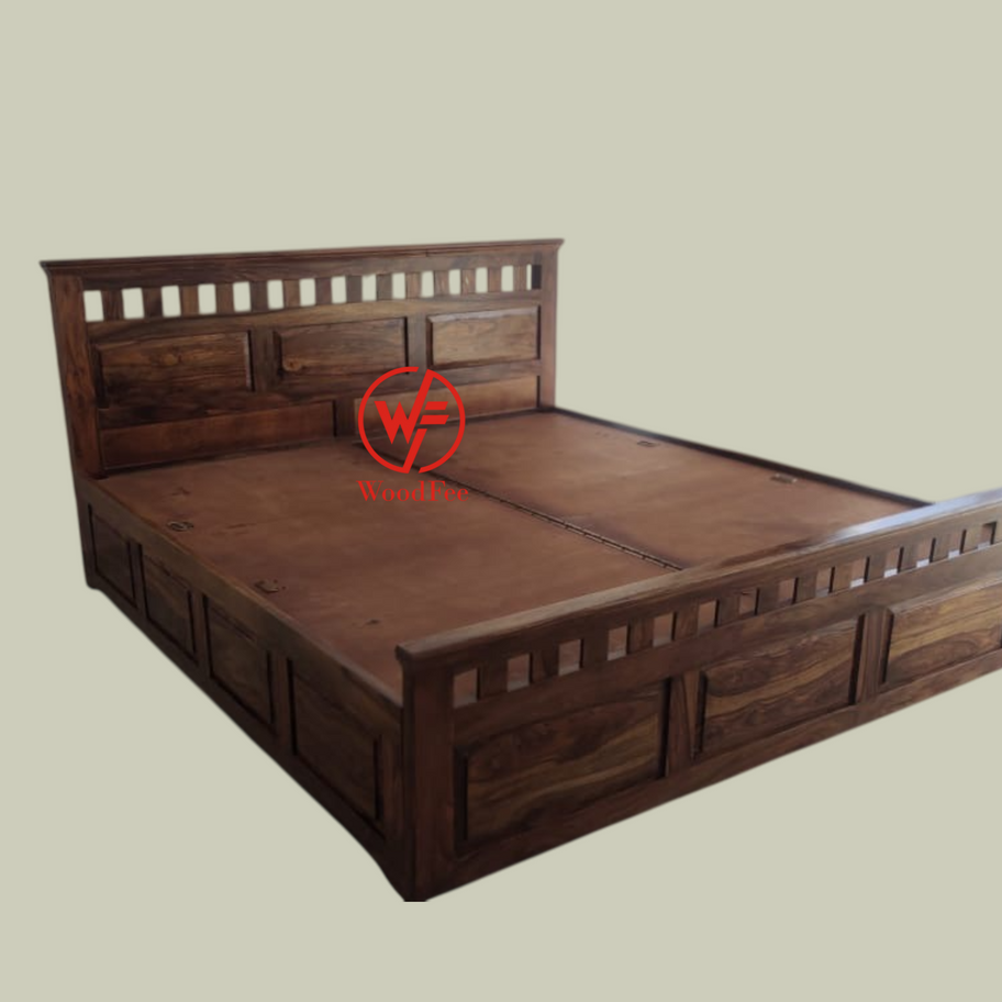 Kuber Sheesham Wooden Bed Storage