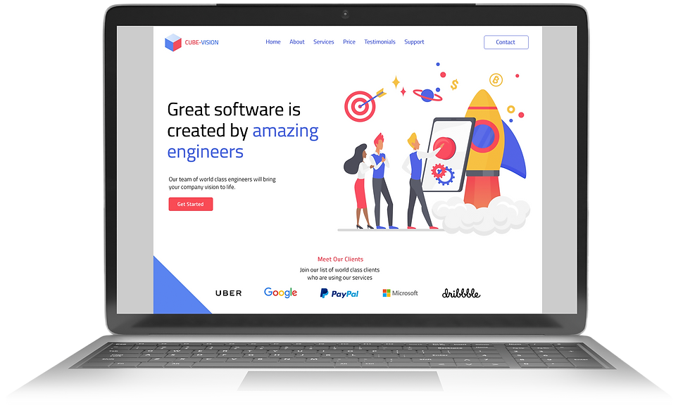 Cube-Vision Website Design