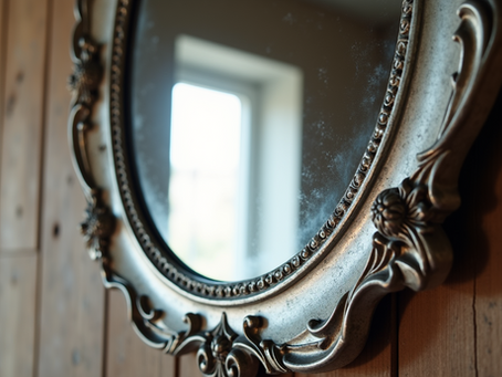 Creative Ways to Use Vintage Mirrors and Tips for Repairing Worn Silver Finish
