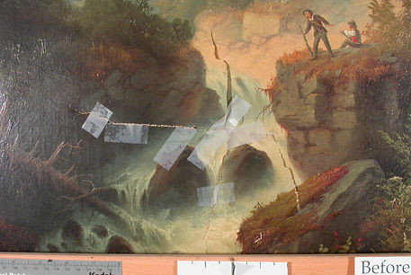 19th Century American, Unknown Artist, painting treatment
