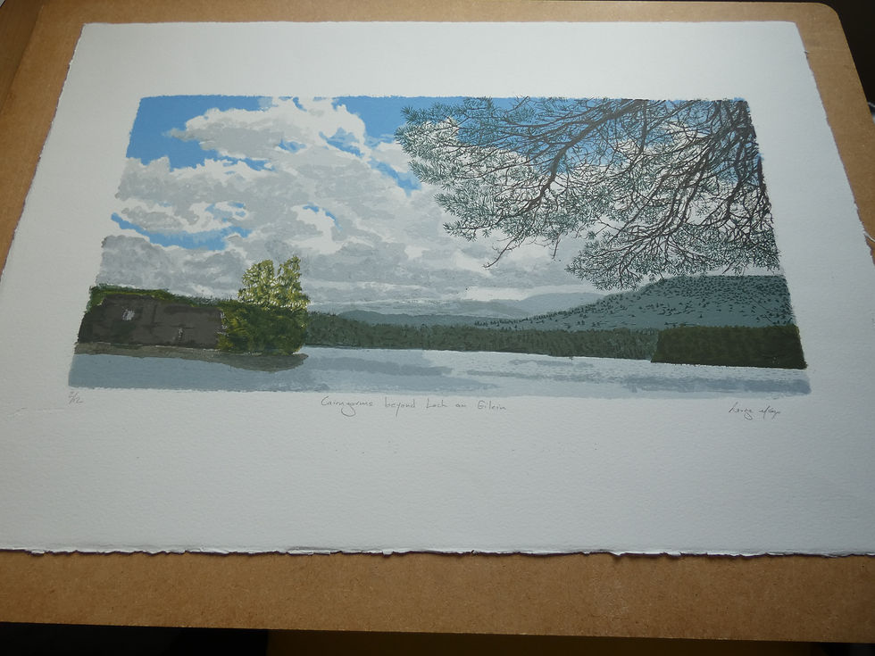 Thumbnail: Cairngorms beyond Loch an Eilein Screen Print