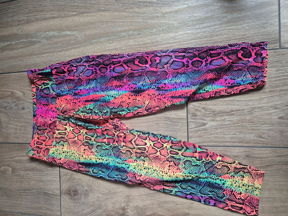 3/4-Leggings Rainbow Snake Originalfoto